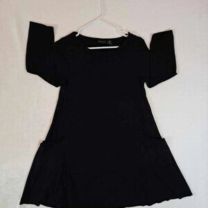 Mercer & Madison Women Black‎ Casual Dress Size Small 3/4 Sleeve